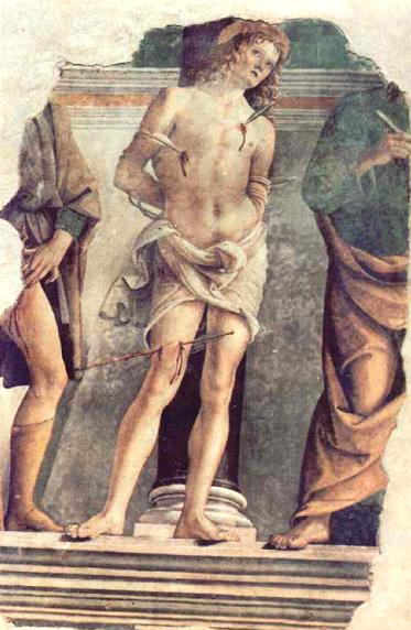 Cerqueto, Chiesa di Santa Maria Assunta, Perugino, San Sebastiano