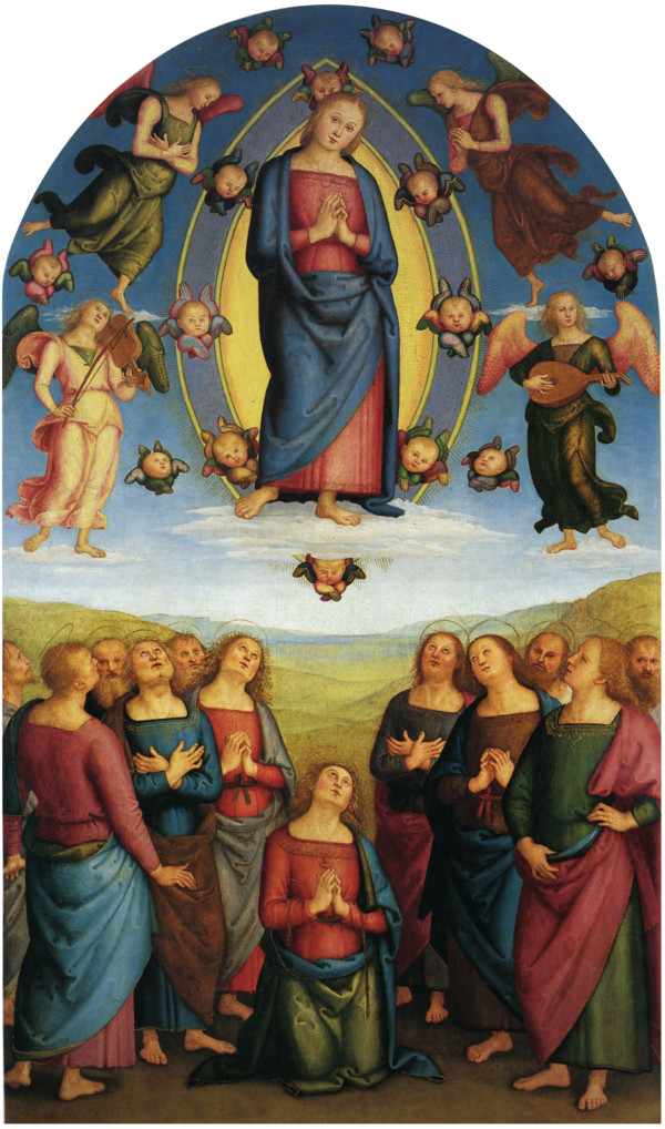 S. Maria, Assunzione di Maria, nella predella Annunciazione e Natività